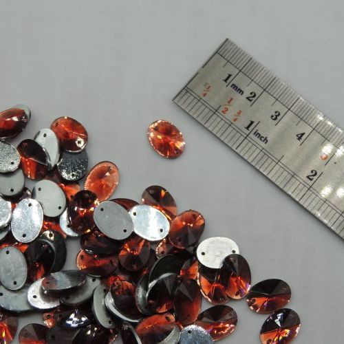 تصویر سنگ دوختنی رزینی بیضی سایز 2 