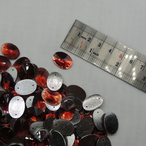 سنگ دوختنی رزینی بیضی سایز سه 