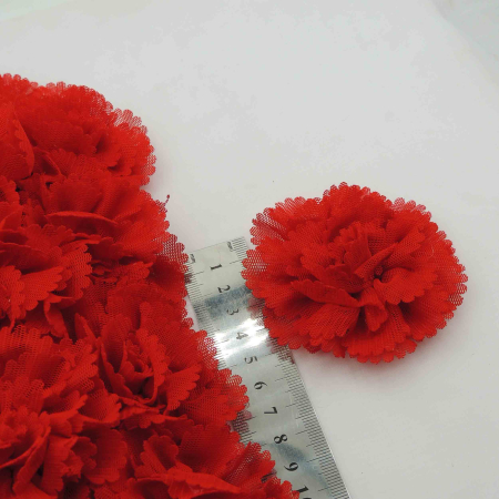 مشکی گل پارچه‌ای برجسته  توری لباس خرید و قیمت رنگ5