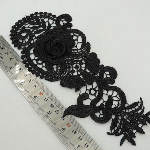 مشکی پنل گل برجسته لباس خرید و قیمت