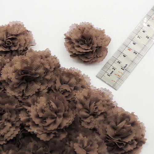 قرمز گل پارچه‌ای برجسته هلالی کتنی رز خرید و قیمت رنگ5