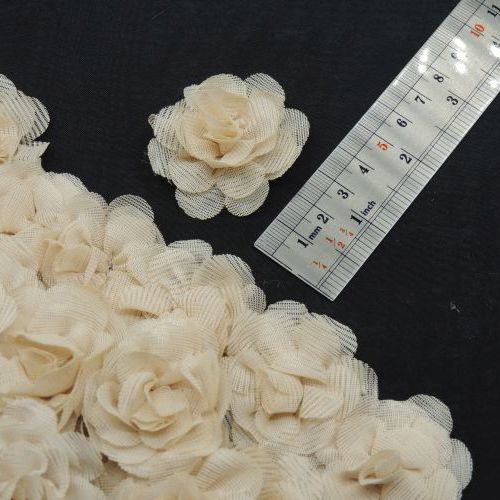 مشکی گل پارچه‌ای برجسته رز توری کوچک خرید و قیمت رنگ14