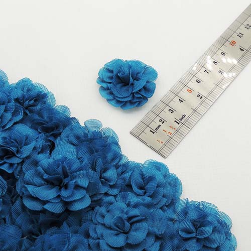 مشکی گل پارچه‌ای برجسته رز توری کوچک خرید و قیمت رنگ9