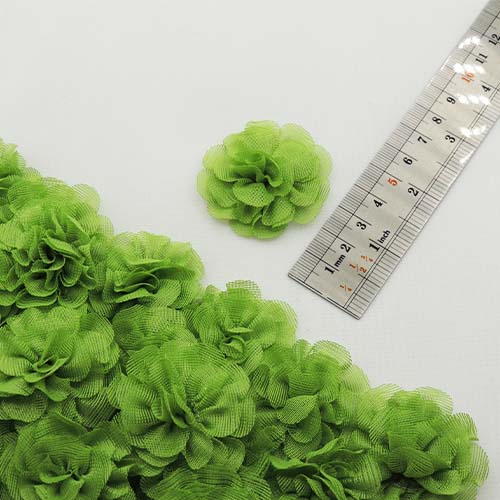 مشکی گل پارچه‌ای برجسته رز توری کوچک خرید و قیمت رنگ10