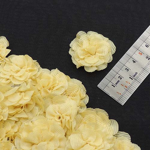 مشکی گل پارچه‌ای برجسته رز توری کوچک خرید و قیمت رنگ5