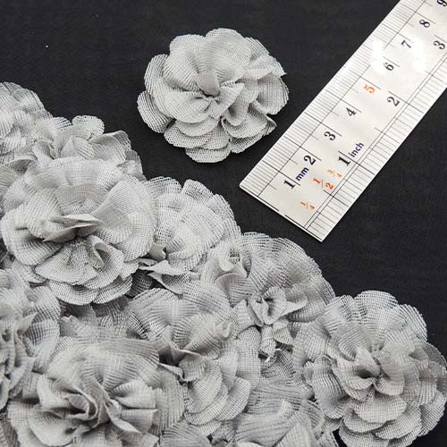 مشکی گل پارچه‌ای برجسته رز توری کوچک خرید و قیمت رنگ11