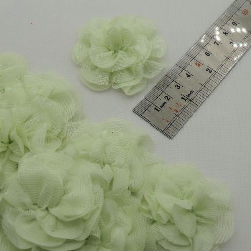 طوسی گل پارچه‌ای برجسته رز توری بزرگ خرید و قیمت رنگ13