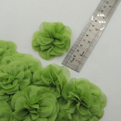 طوسی گل پارچه‌ای برجسته رز توری بزرگ خرید و قیمت رنگ15