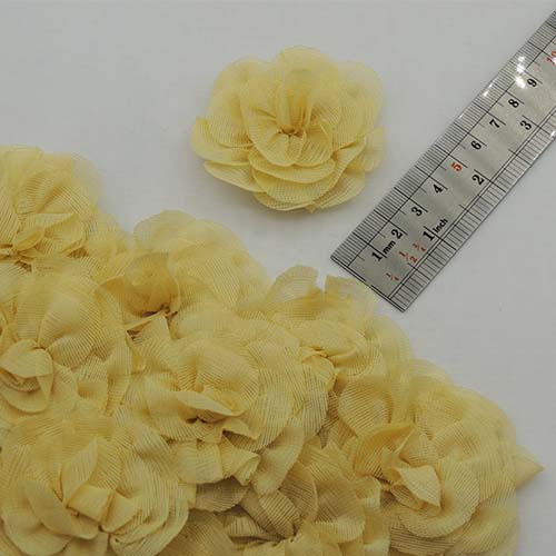 طوسی گل پارچه‌ای برجسته رز توری بزرگ خرید و قیمت رنگ1