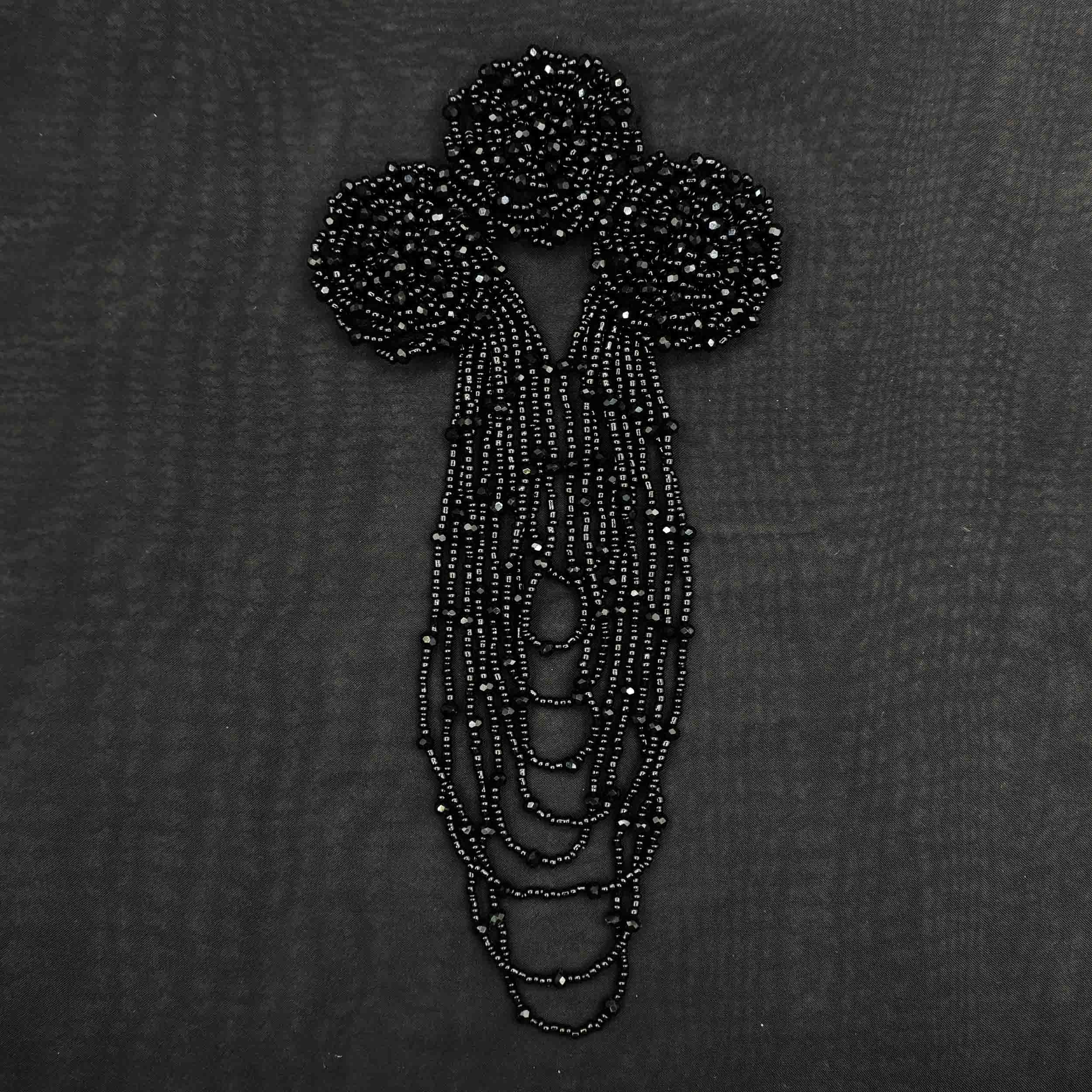 سردوشی لباس مجلسی گل دار