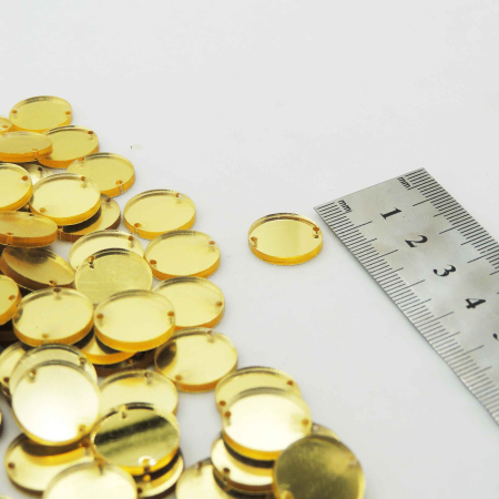 طلایی آینه شکسته دوختنی دایره کوچک خرید و قیمت