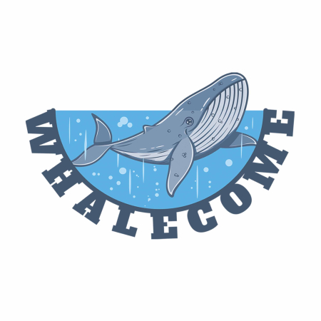 تصویر برچسب اتویی نهنگ