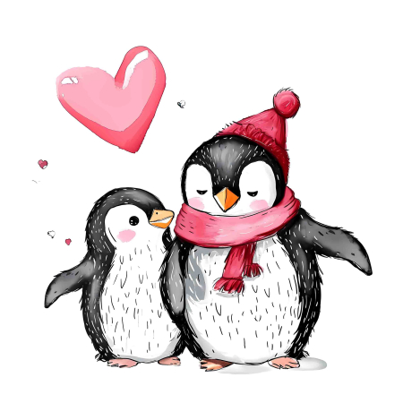 تصویر برچسب اتویی پنگوئن1