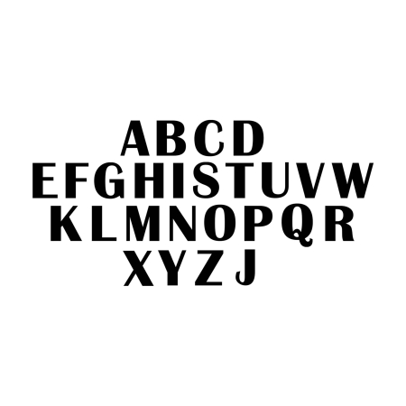 برچسب اتویی حروف انگلیسی