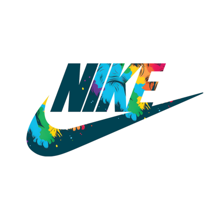 برچسب اتویی نایک رنگی