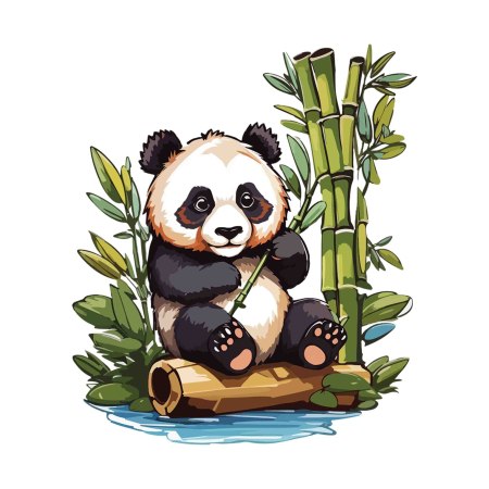 برچسب اتویی پاندا ژاپنی