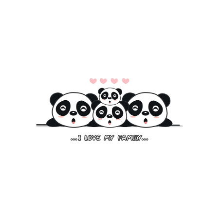 برچسب اتویی خانواده پاندا