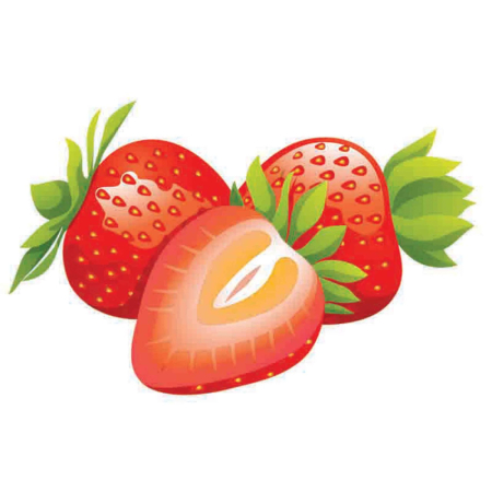 تصویر برچسب اتویی توت فرنگی