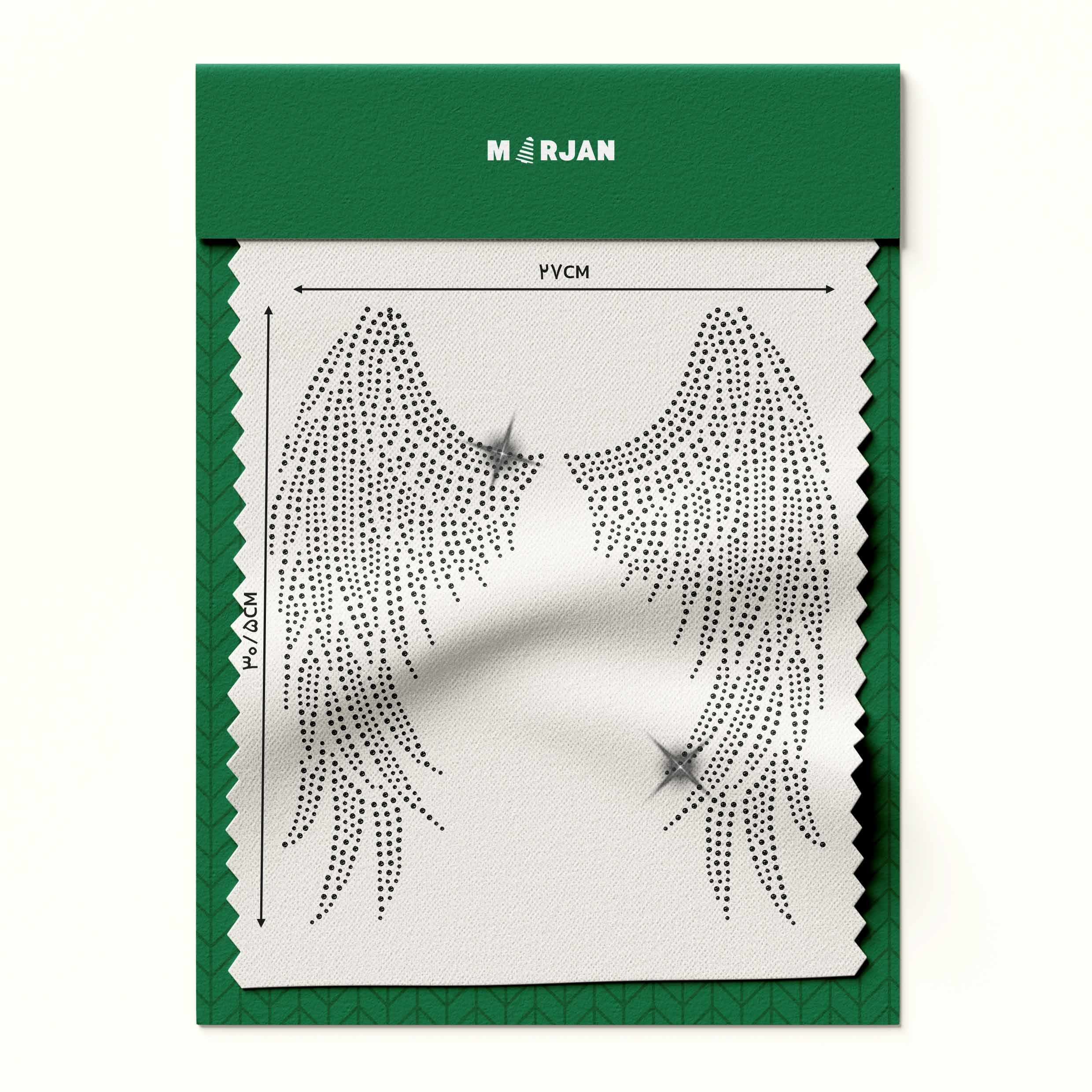 نگین حرارتی  بال فرشته نقره‌ای