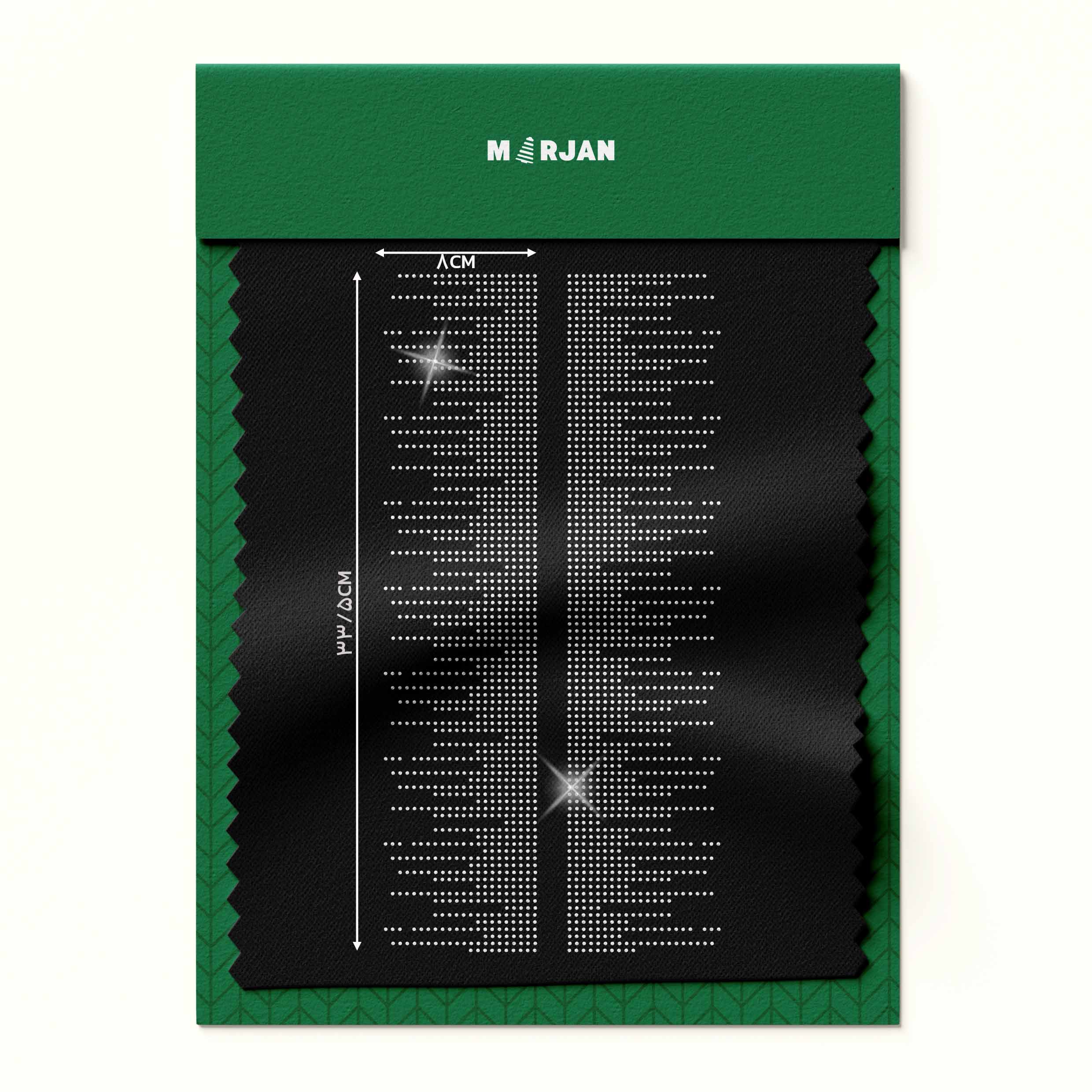 تصویر نگین حاشیه آبشاری نقره‌ای