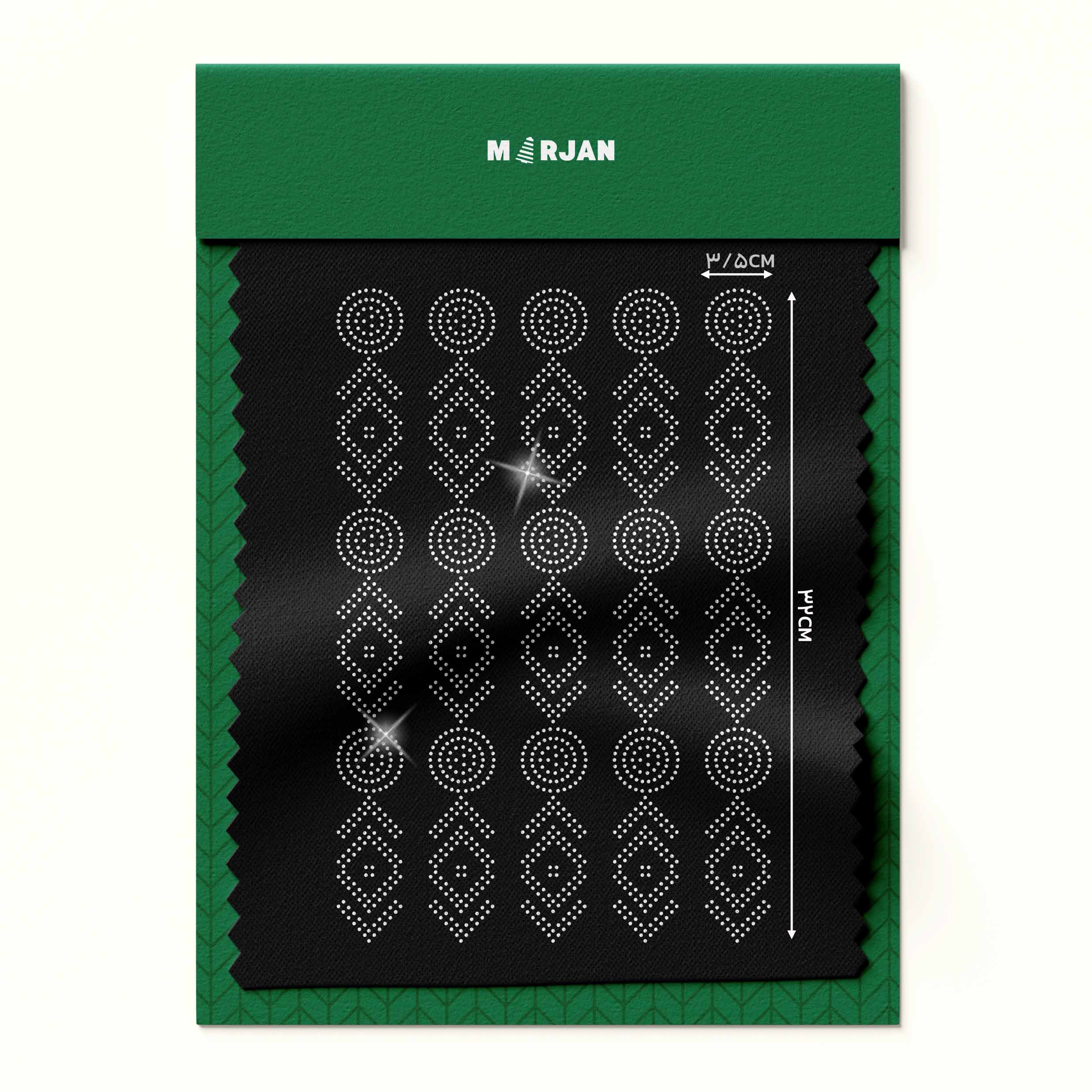 تصویر نگین دایره فلش نقره‌ای