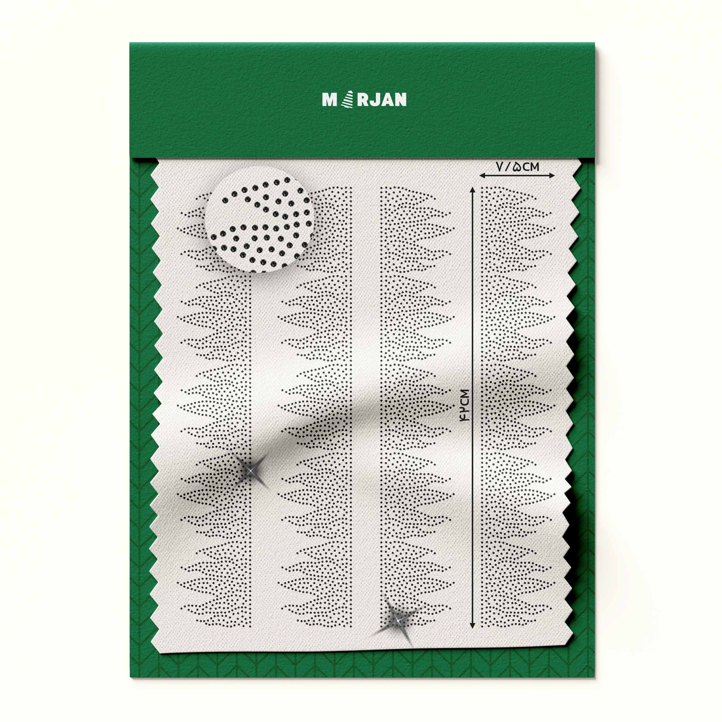 تصویر نگین حرارتی  حاشیه آتشی مشکی