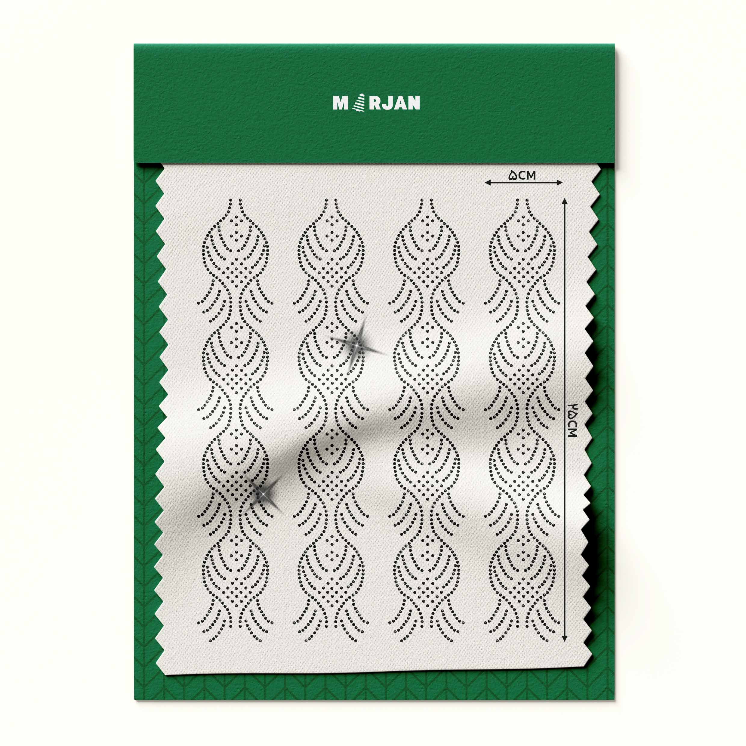 نگین حرارتی  طرح ماهی مشکی