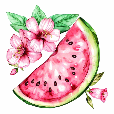 برچسب اتویی هندونه‌و‌گل