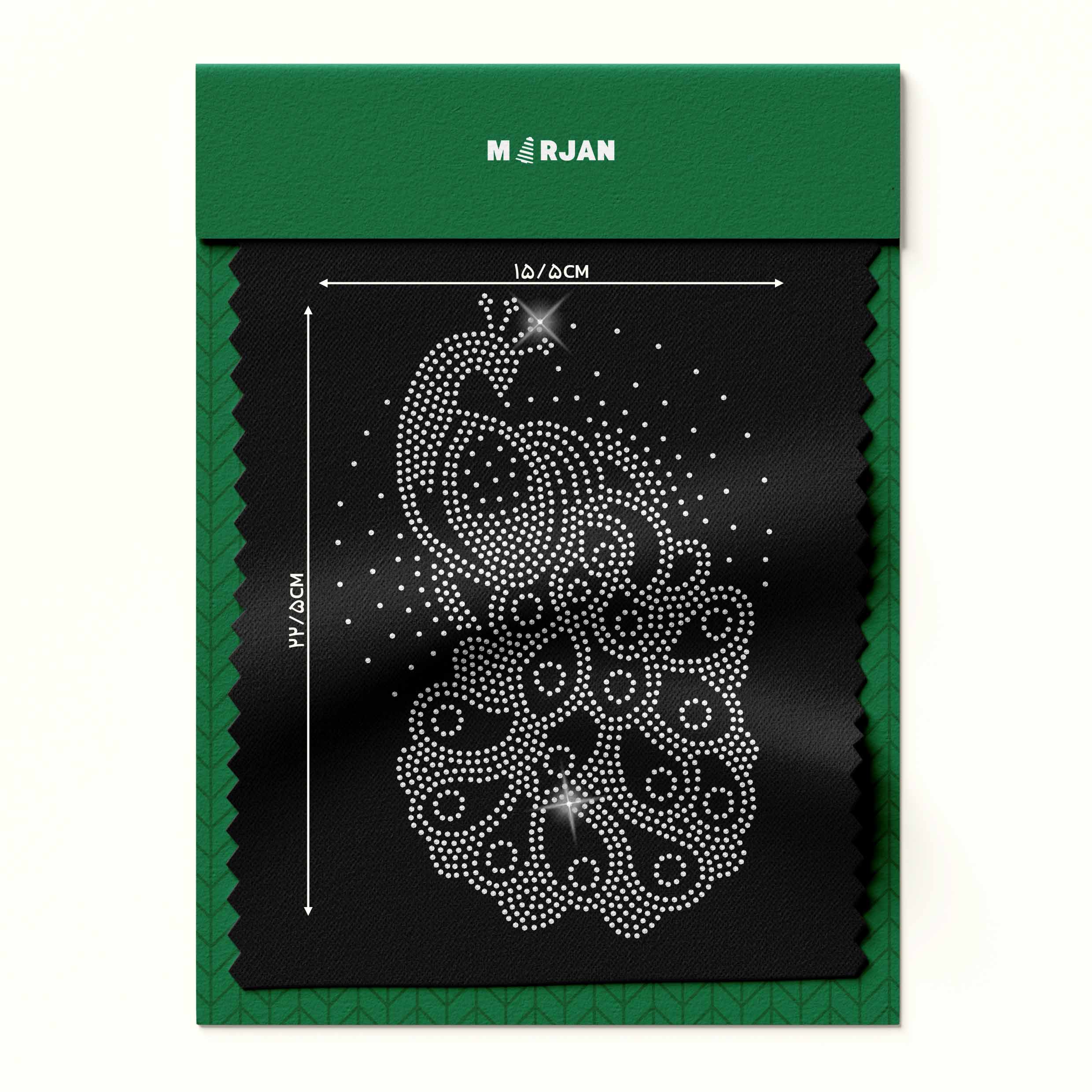 تصویر نگین حرارتی  طاووس نقره‌ای