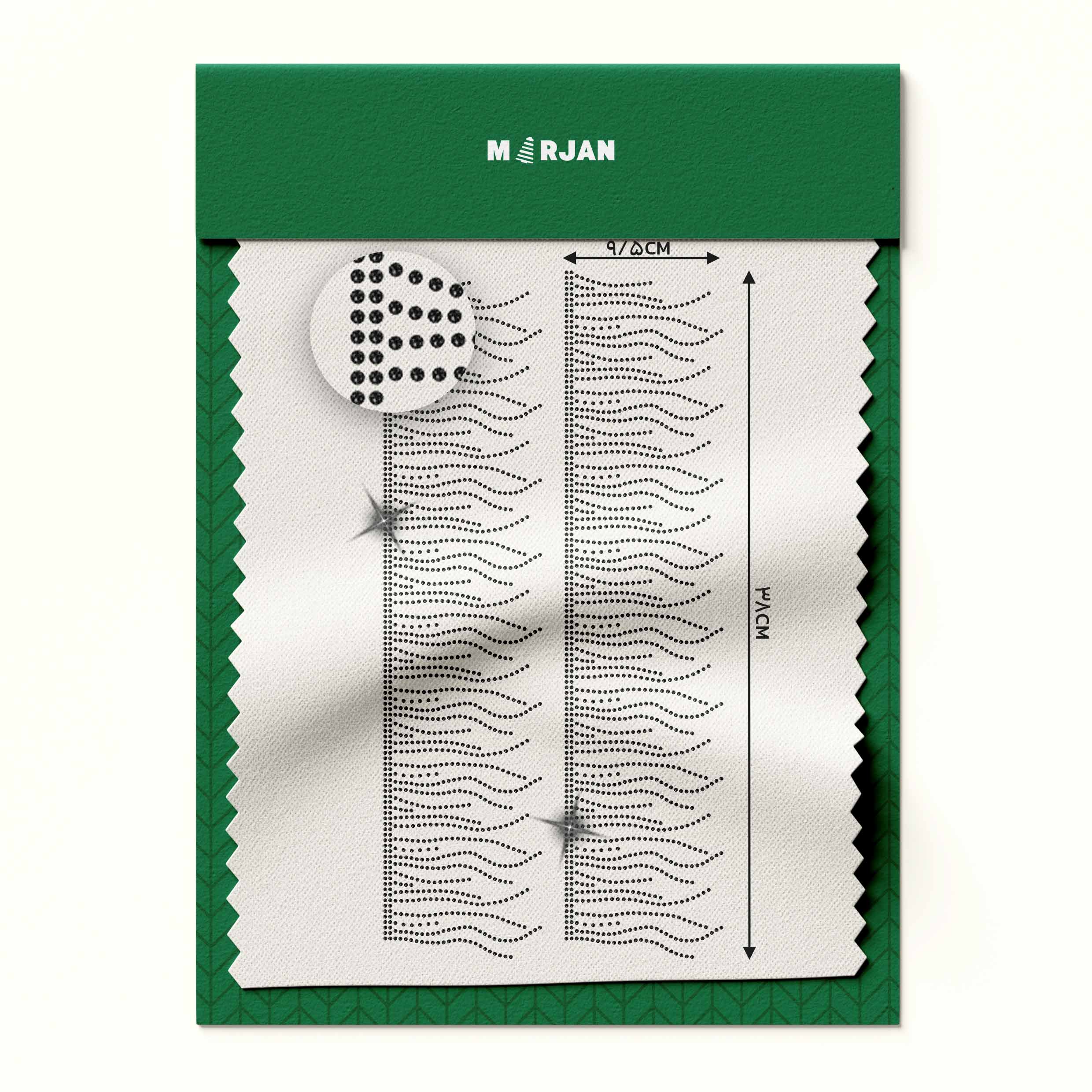 تصویر نگین حرارتی  چمنزار مشکی