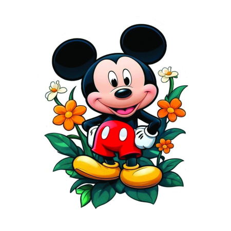 تصویر برچسب اتویی میکی موس