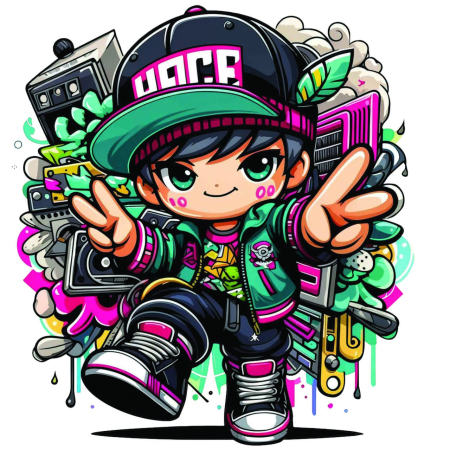 تصویر برچسب اتویی گرافیتی