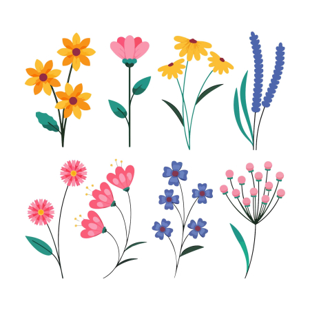 تصویر برچسب اتویی گل‌ها2