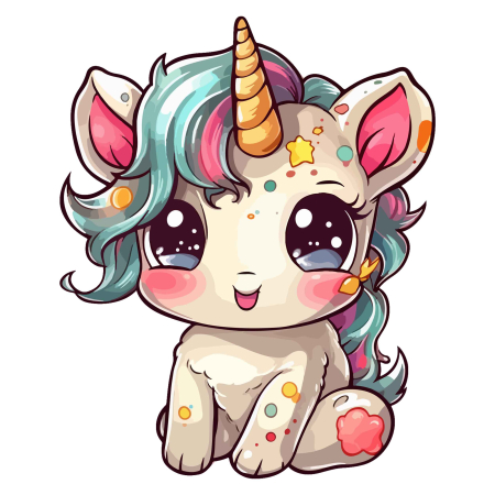 تصویر برچسب اتویی تک شاخ5