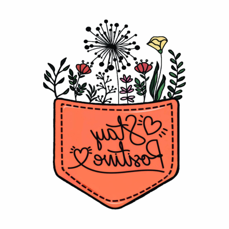 تصویر برچسب اتویی جیب گل