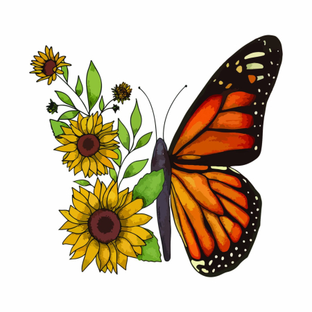 تصویر برچسب اتویی پروانه