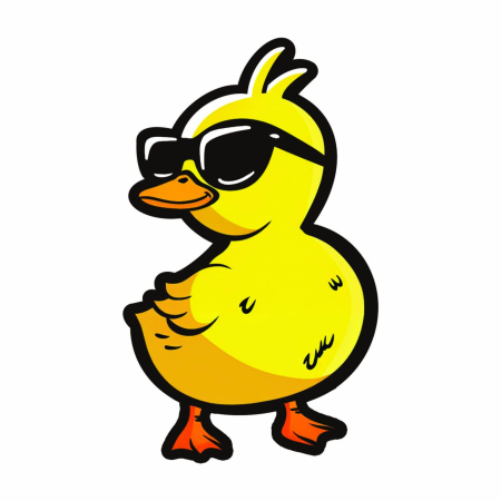 تصویر برچسب اتویی اردک