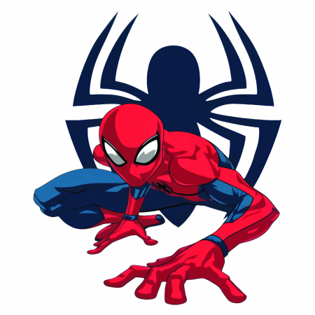 برچسب اتویی مرد عنکبوتی