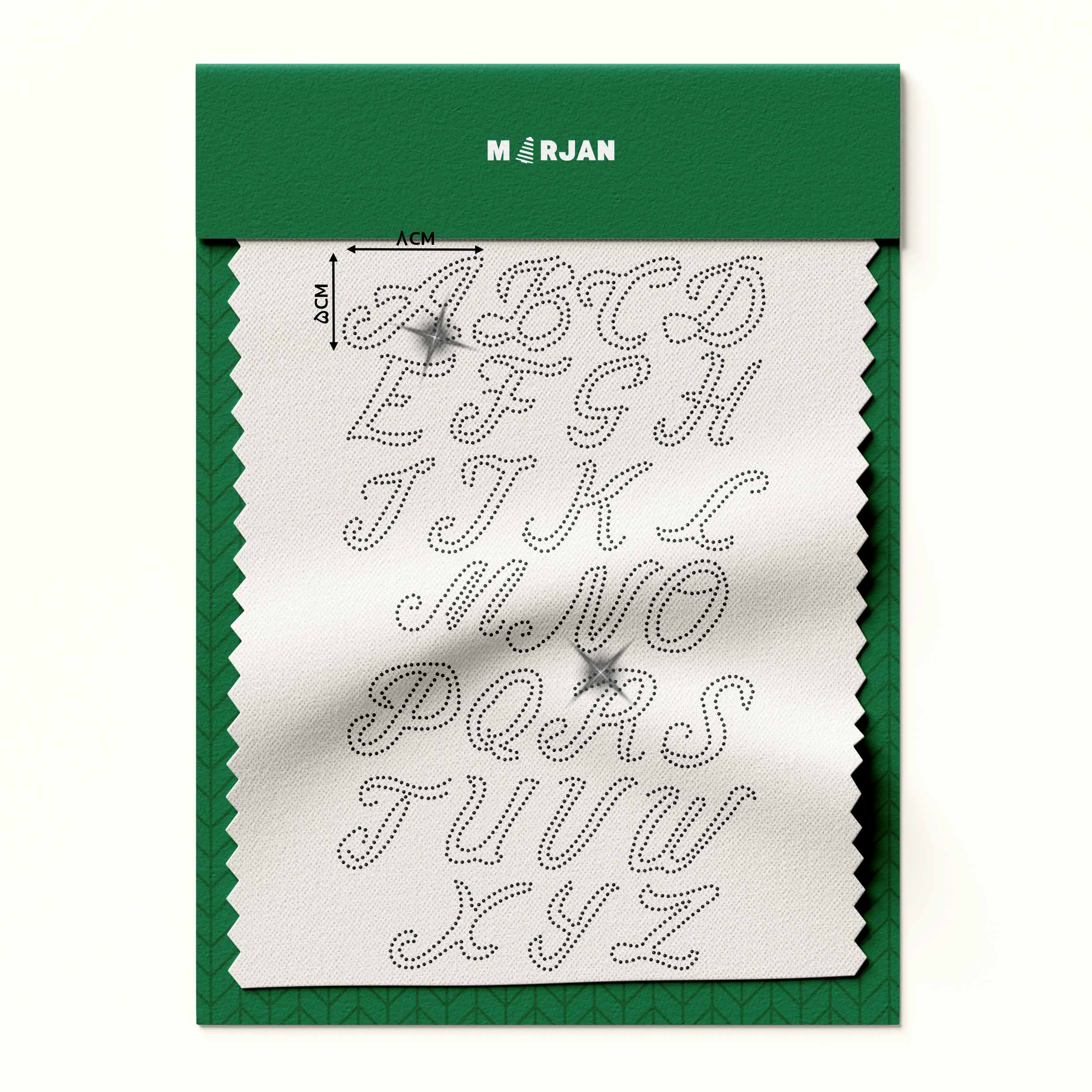 نگین حروف انگلیسی مشکی