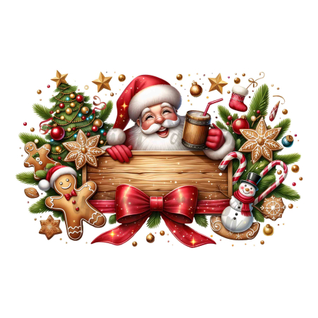 تصویر برچسب اتویی کریسمس