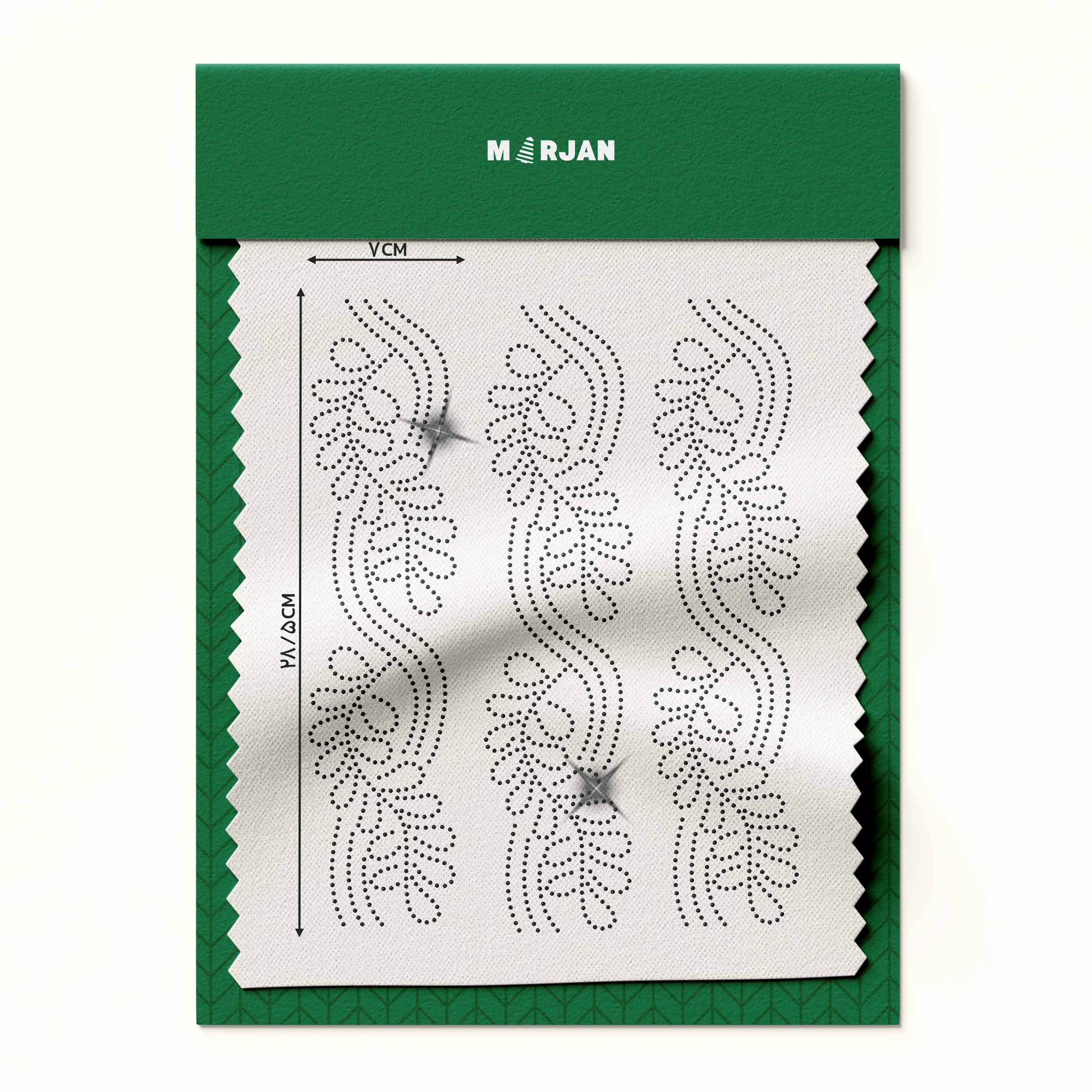 نگین حاشیه گل مشکی