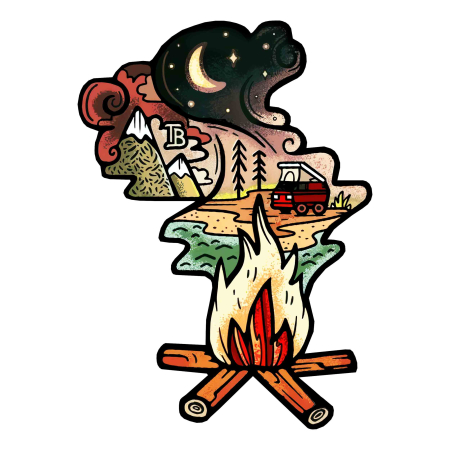 برچسب اتویی کمپینگ