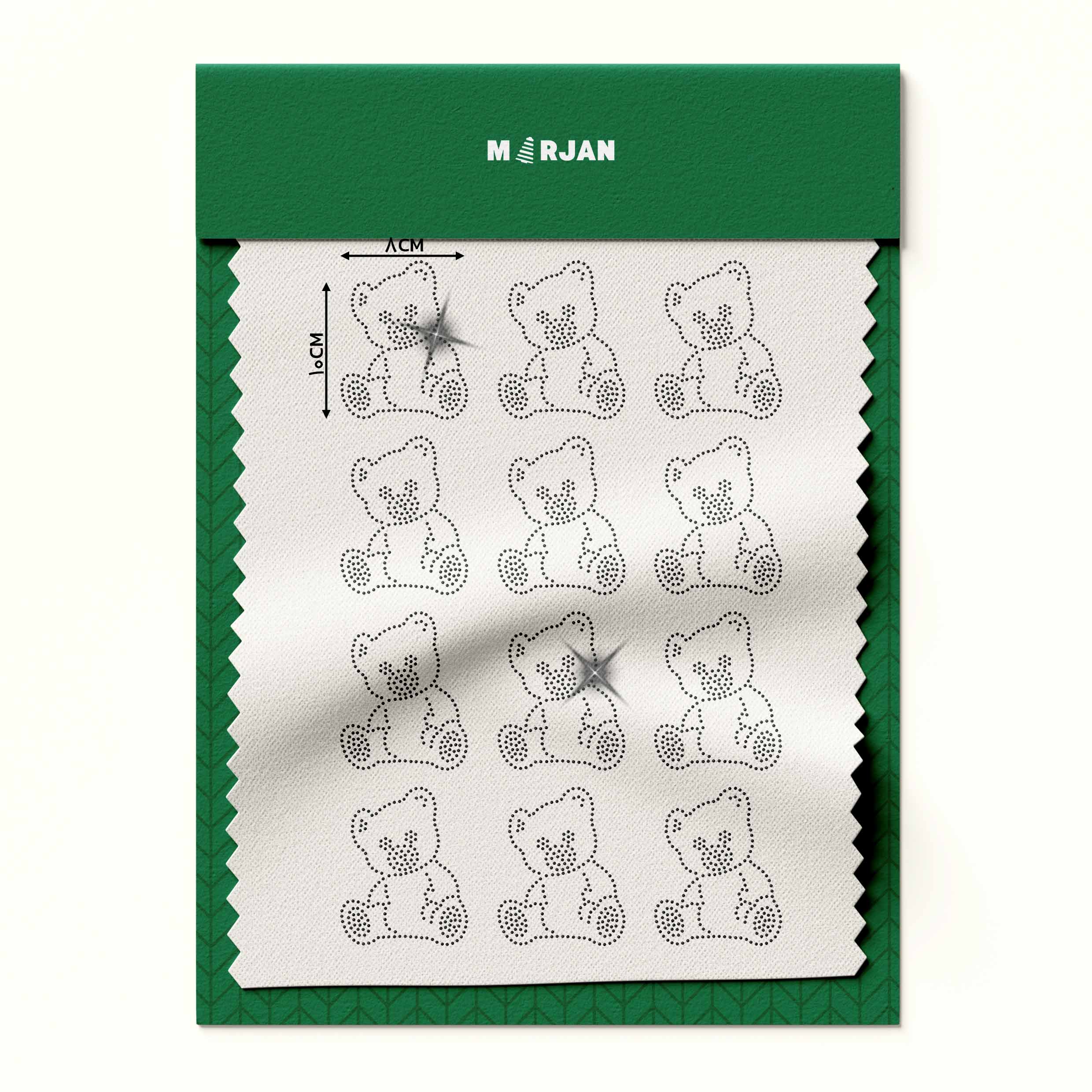 تصویر نگین حرارتی  تدی مشکی