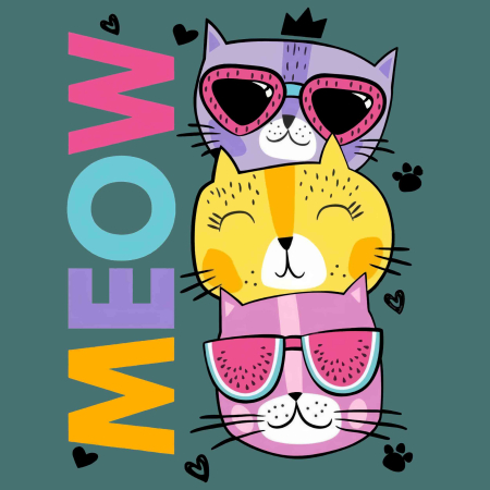 تصویر برچسب اتویی گربه