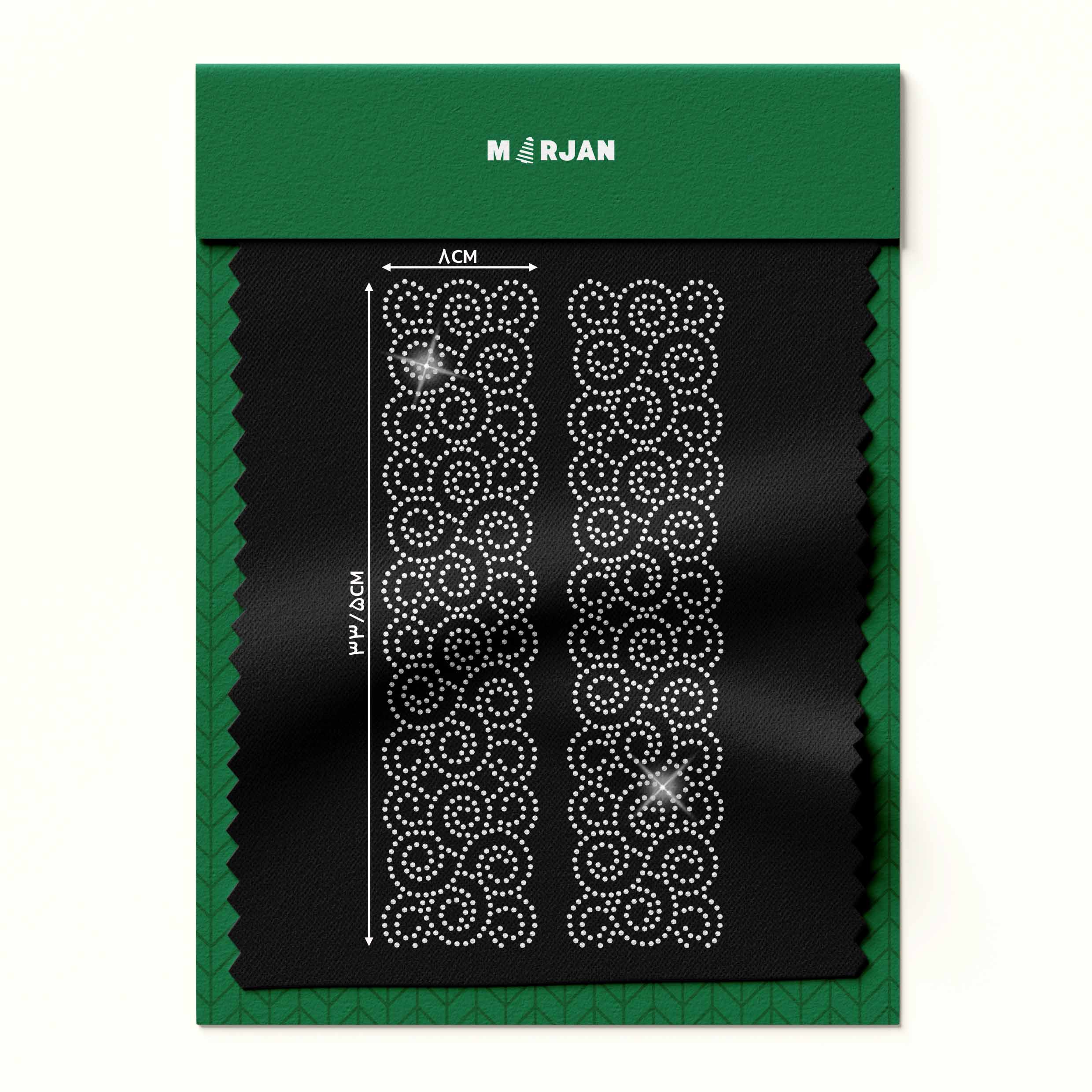 تصویر نگین حرارتی  دایره پیچ نقره‌ای