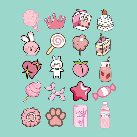 پک برچسب اتویی کیوت