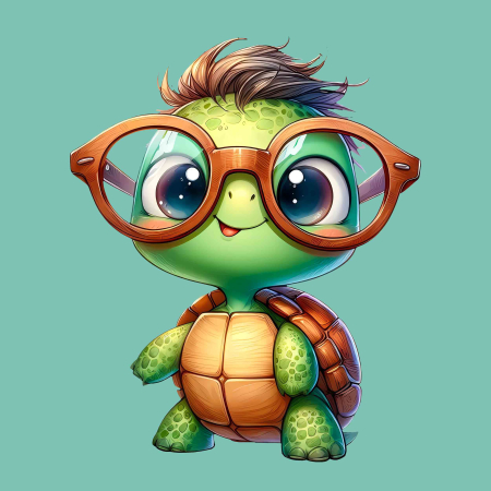 تصویر برچسب اتویی لاکپشت