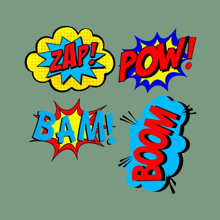 پک برچسب اتویی کمیک