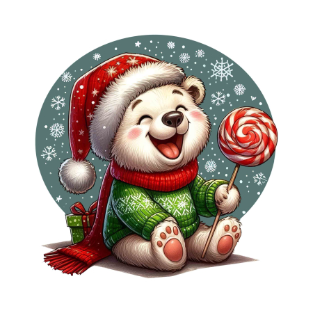 برچسب اتویی خرس قطبی