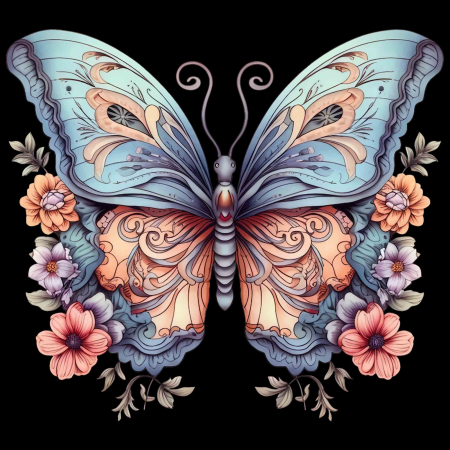 تصویر برچسب اتویی پروانه